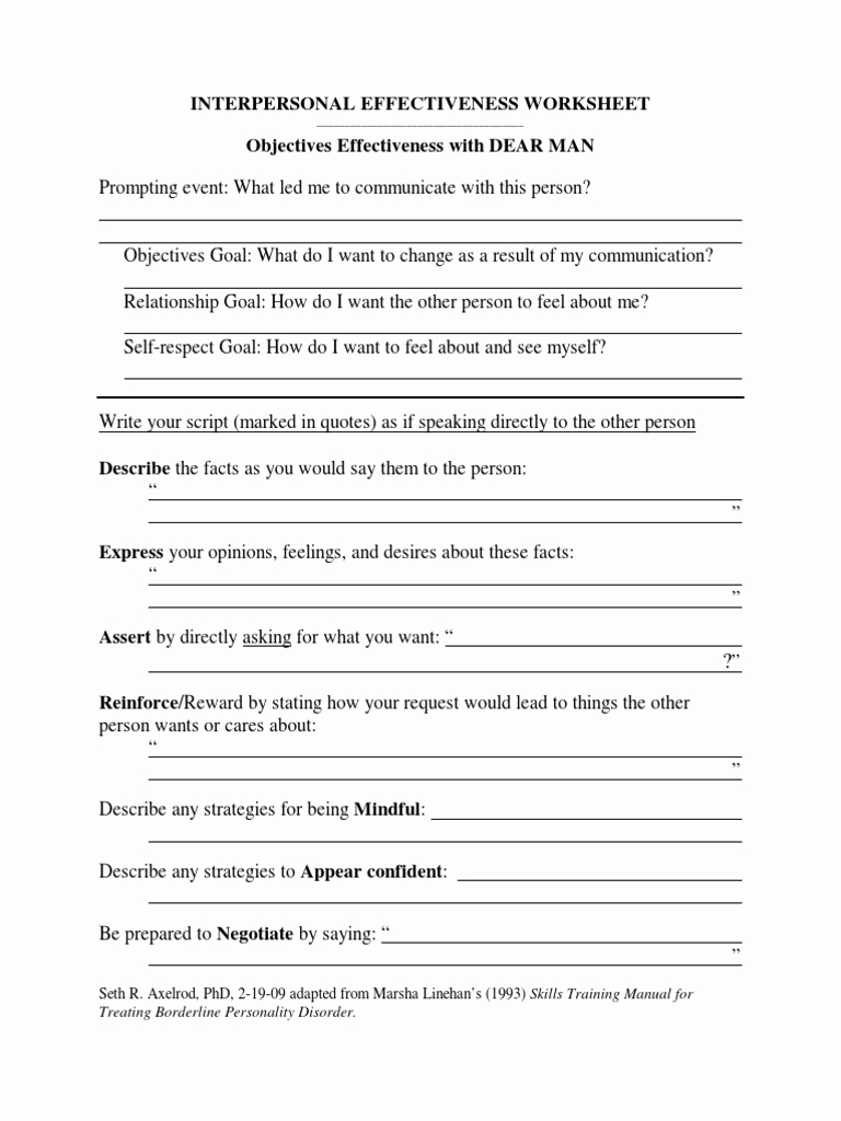 Family therapy Communication Worksheets Lovely 30 Family therapy Munication Worksheets