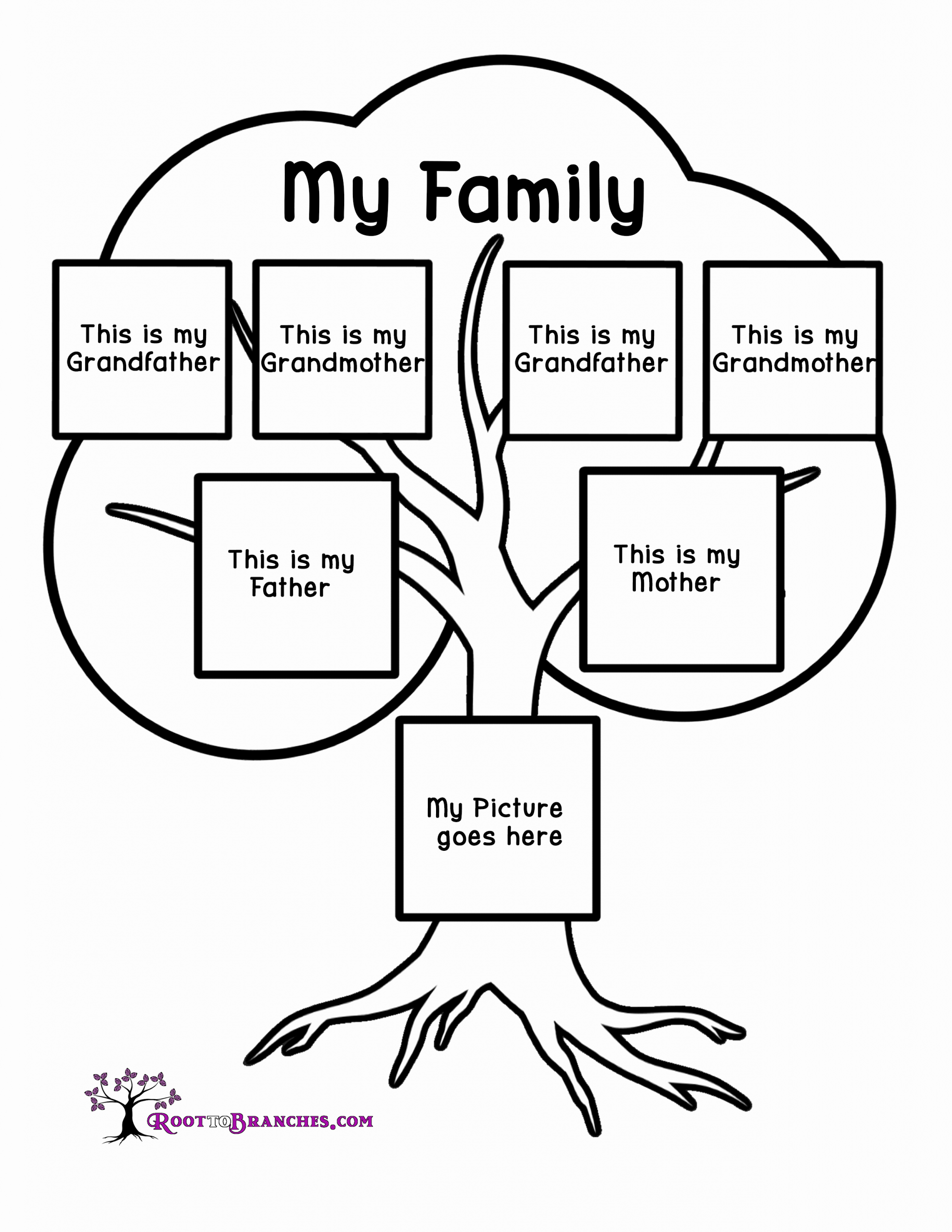Family Tree Worksheets for Kids Fresh Family Tree Projects for Children Root to Branches