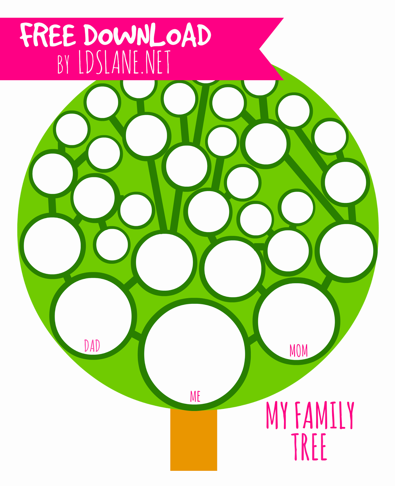 Family Tree Worksheets for Kids Lovely Printable My Family Tree