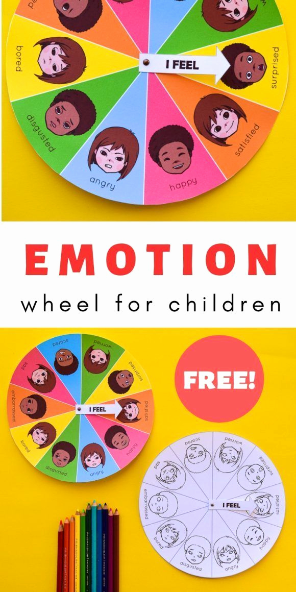 Feelings Worksheets for Preschoolers Awesome Free Printable Mood &amp; Emotion Wheel Chart for Children