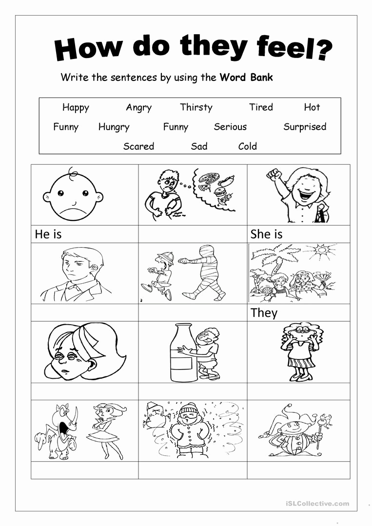 Feelings Worksheets for Preschoolers Lovely Feelings Worksheet Free Esl Printable Worksheets Made by