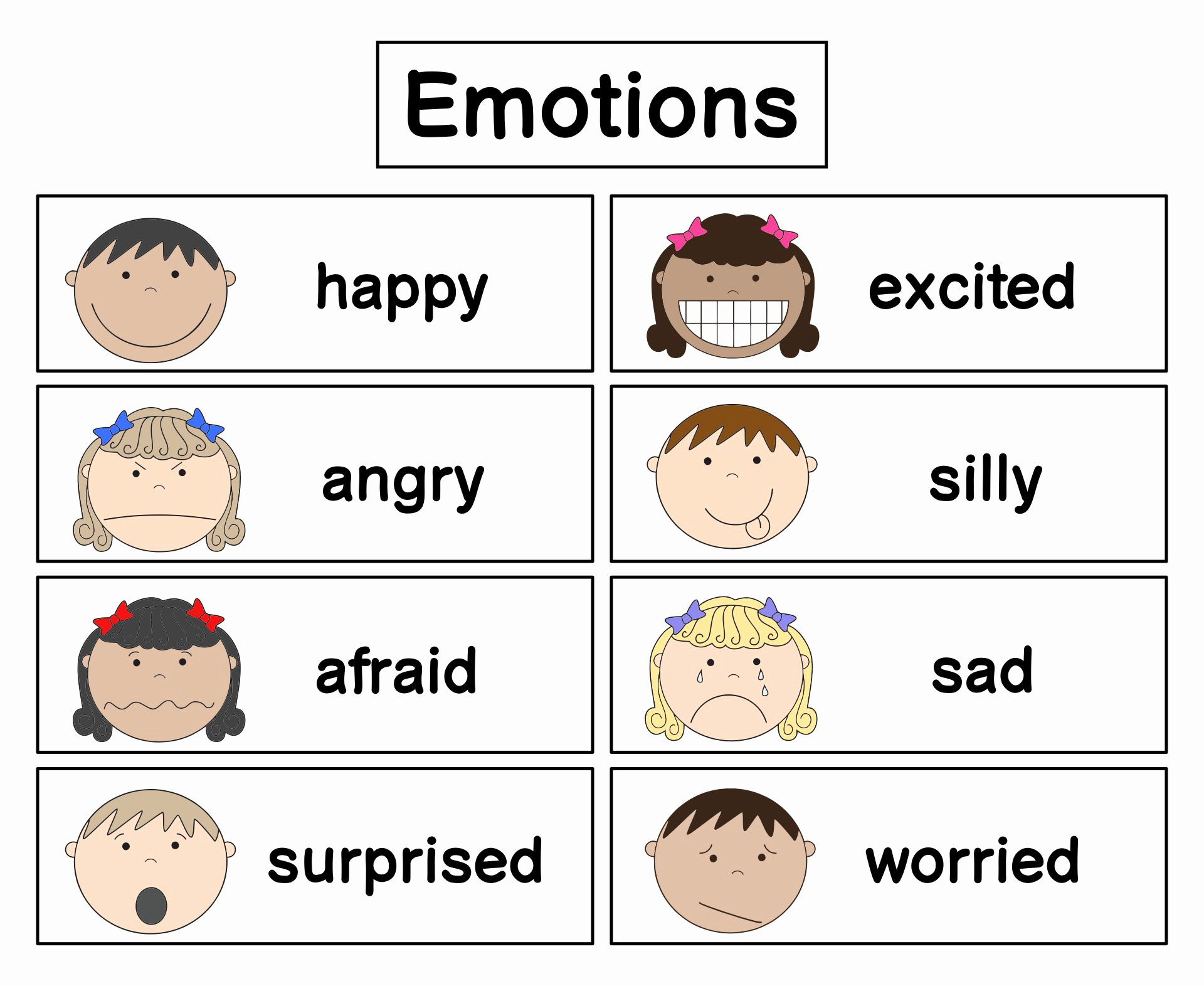 Feelings Worksheets for Preschoolers New 7 Best Printable Emotion Cards Printablee