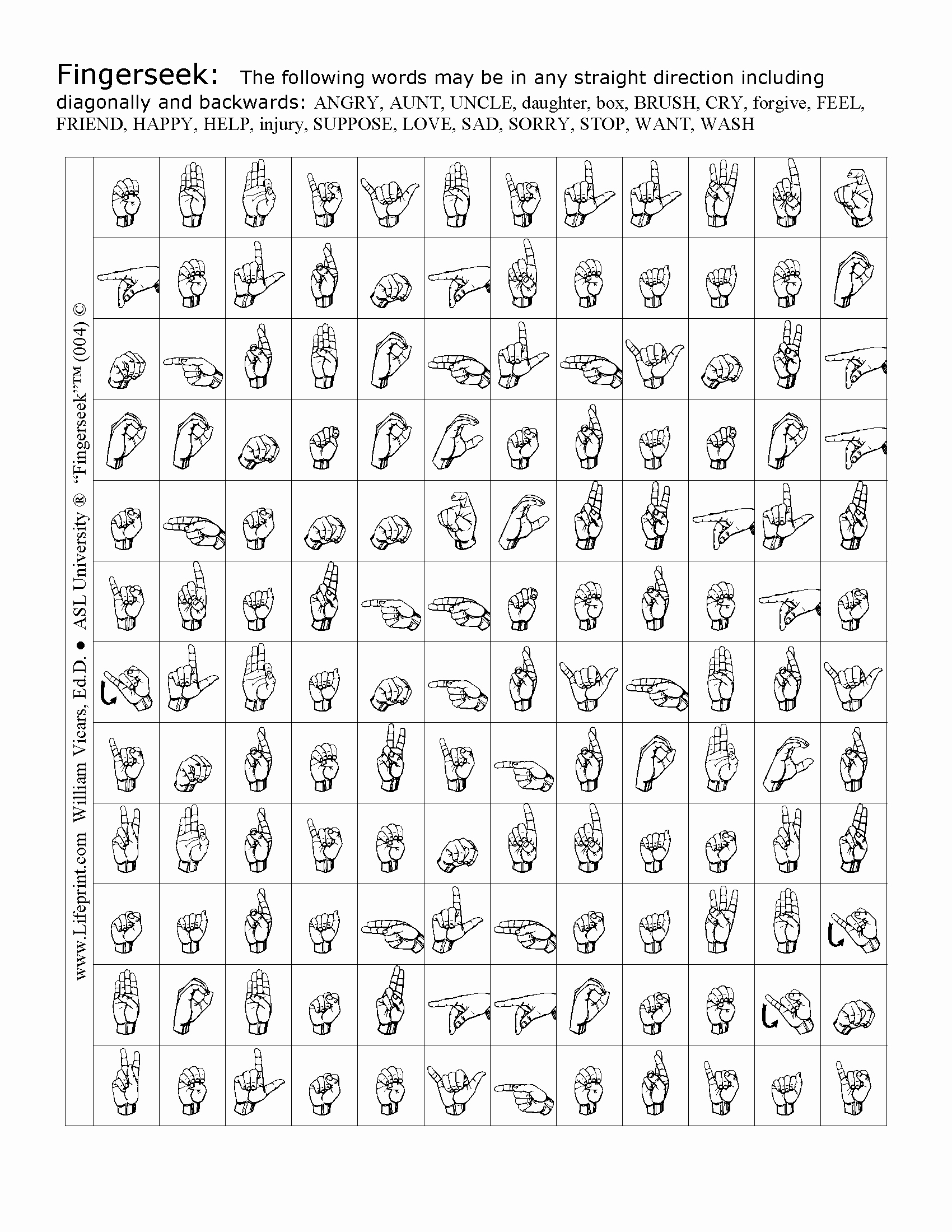 Fingerspelling Practice Worksheets New asl Printable Worksheet Finger Spelling