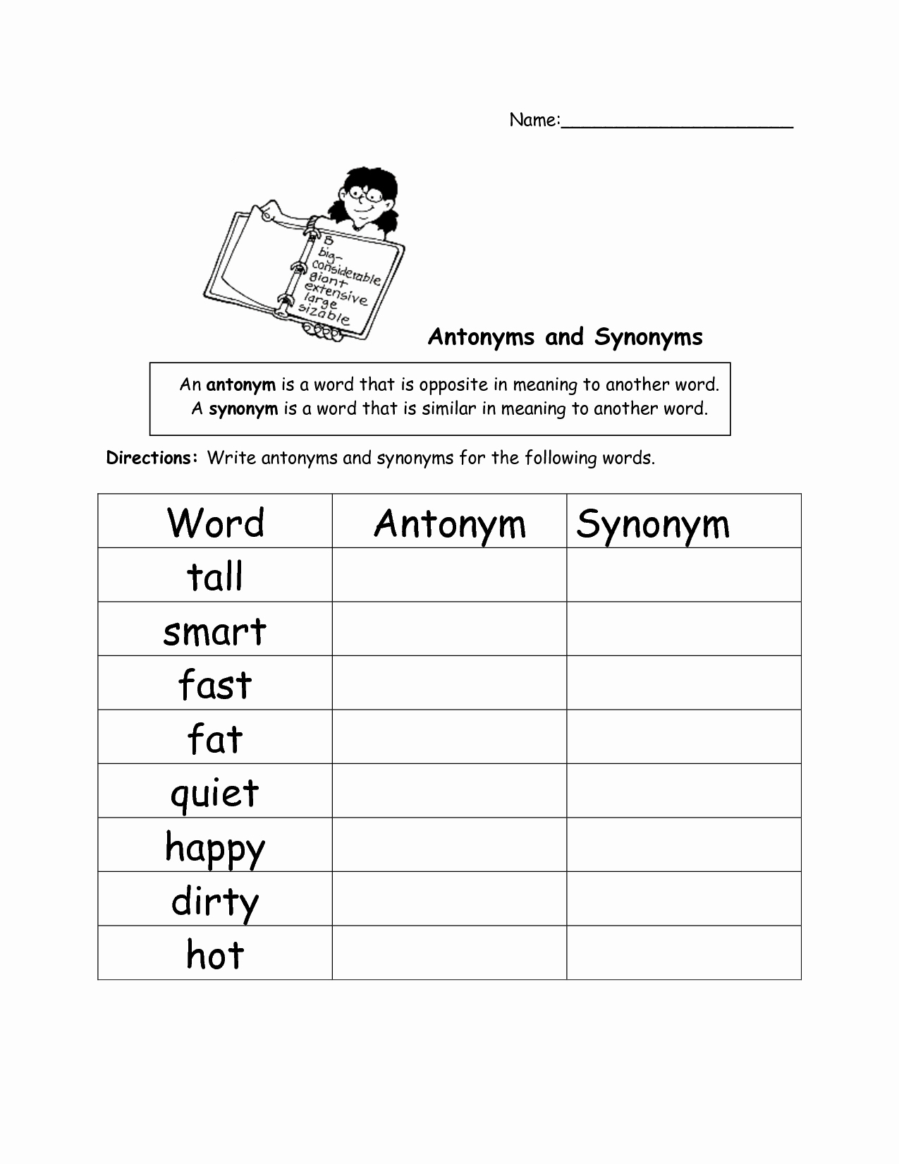 First Grade Antonyms Worksheet Luxury 25 Synonyms Worksheet 1st Grade Worksheet Project List