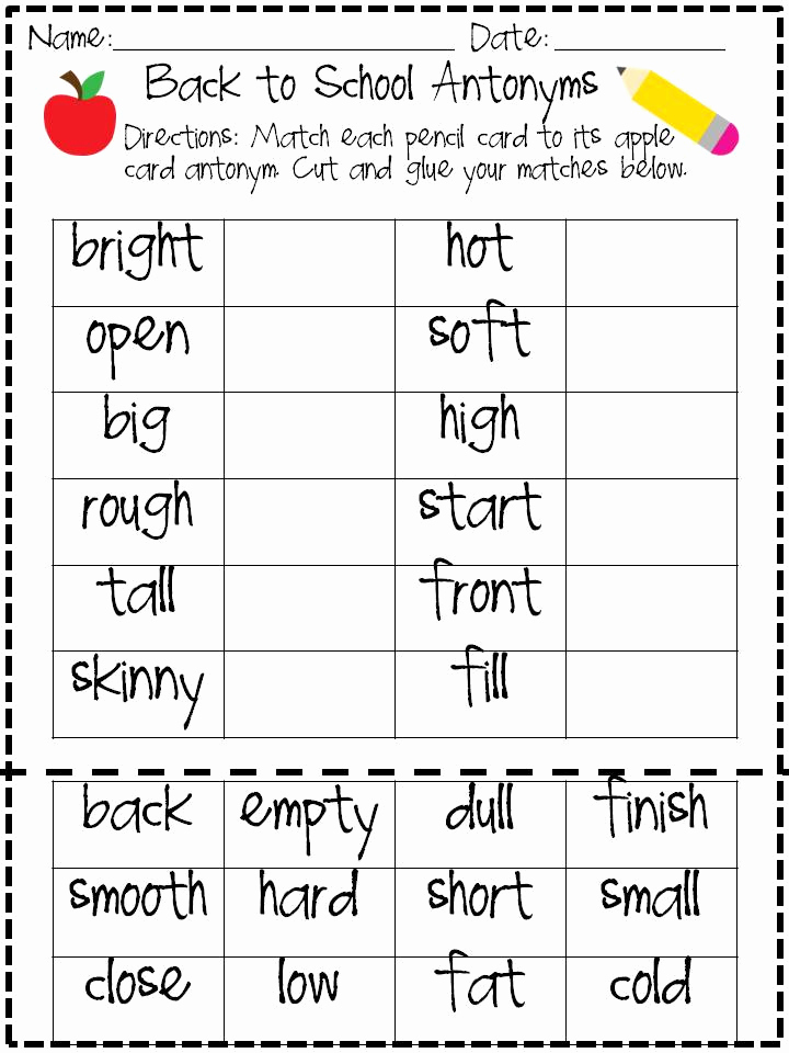 First Grade Antonyms Worksheet New the Fabulous First Grade Day 2 Of Freebies and Giveaway