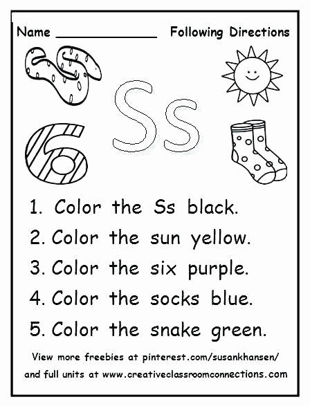 Following Directions Coloring Worksheet Beautiful Following Directions Coloring Worksheet Following
