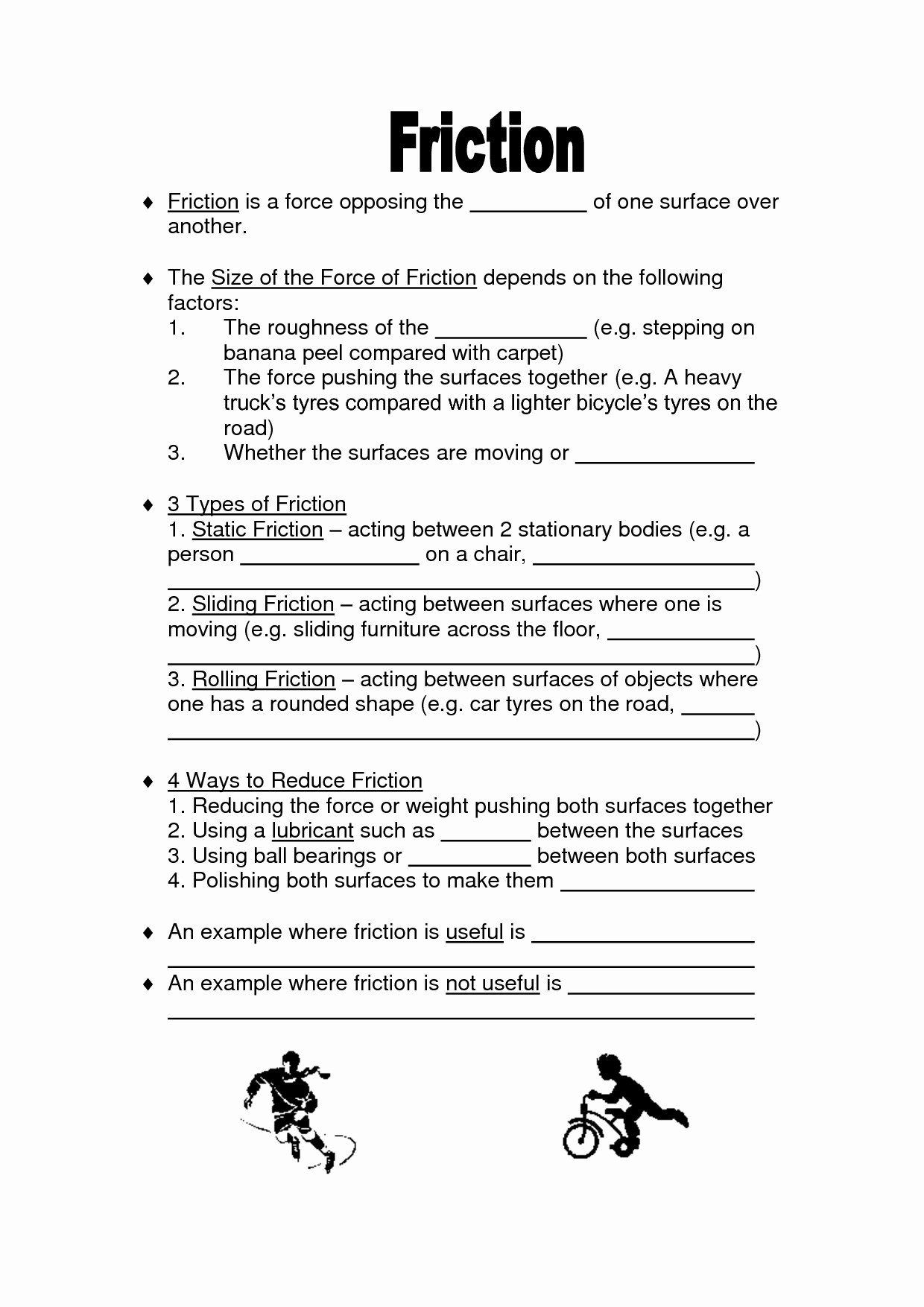 Force and Motion Printable Worksheets Awesome force and Motion Ninth Grade Worksheet