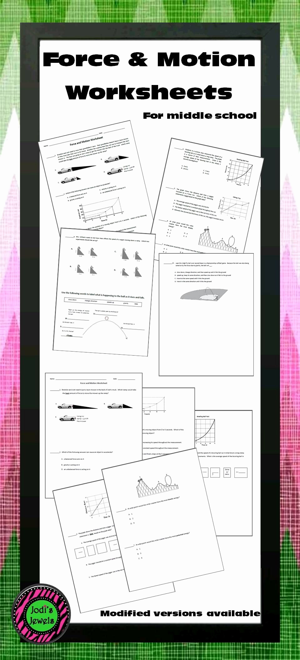 Force and Motion Printable Worksheets Elegant force and Motion Worksheet