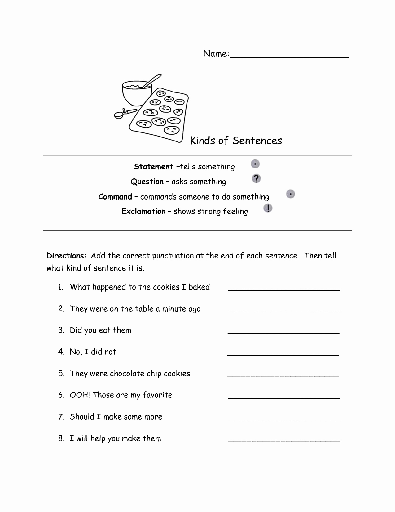 Four Kinds Of Sentences Worksheets Awesome 14 Best Of 4 Types Sentences Worksheets 4