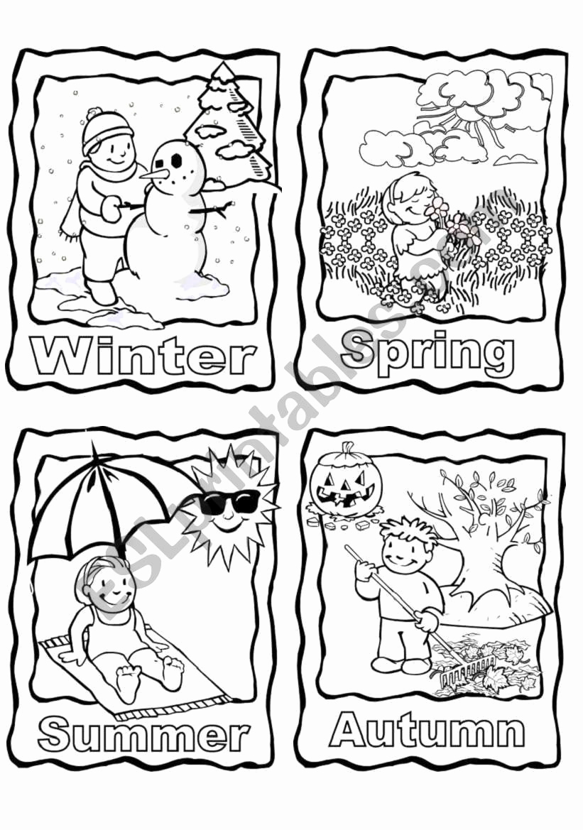Four Seasons Kindergarten Worksheets Elegant the 4 Seasons Worksheet