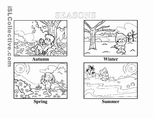 Four Seasons Kindergarten Worksheets Lovely Four Seasons for Kindergarten Printables