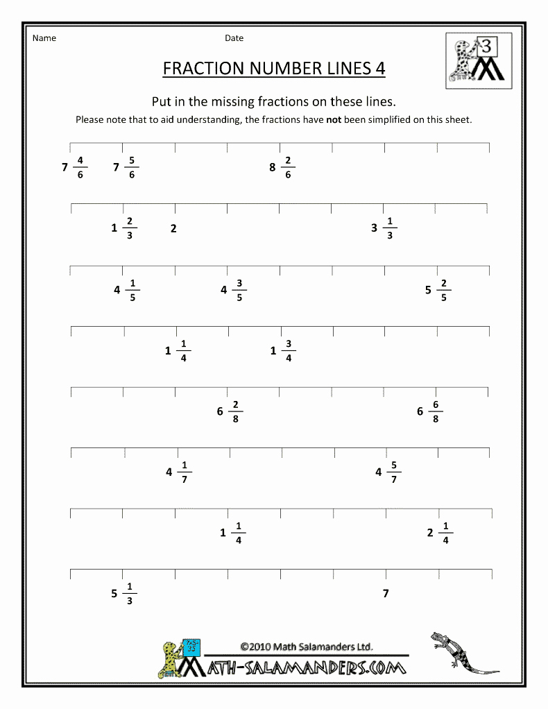 Fraction Number Line Worksheet Beautiful Equivalent Fractions A Number Line Worksheet