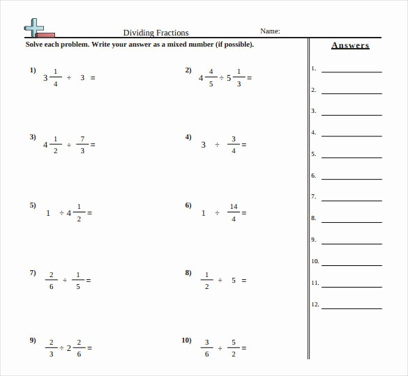 Fractions Common Core Worksheets New 6 Mon Core Sheets Free Download