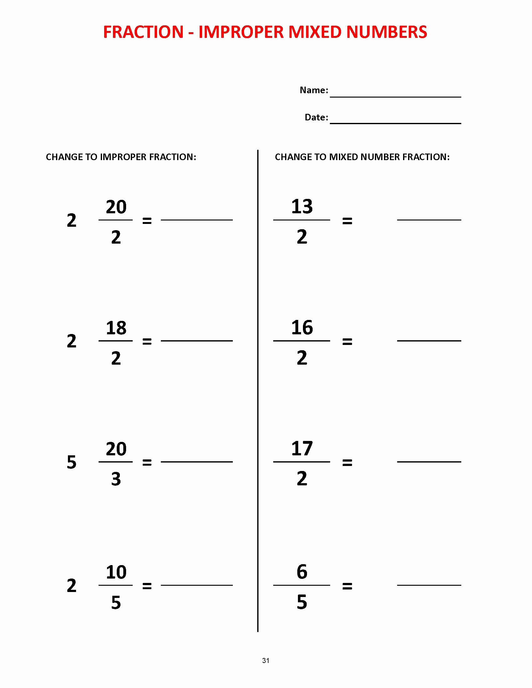 Fractions Worksheets 2nd Grade Fresh 2nd Grade Mixed Numbers Worksheets