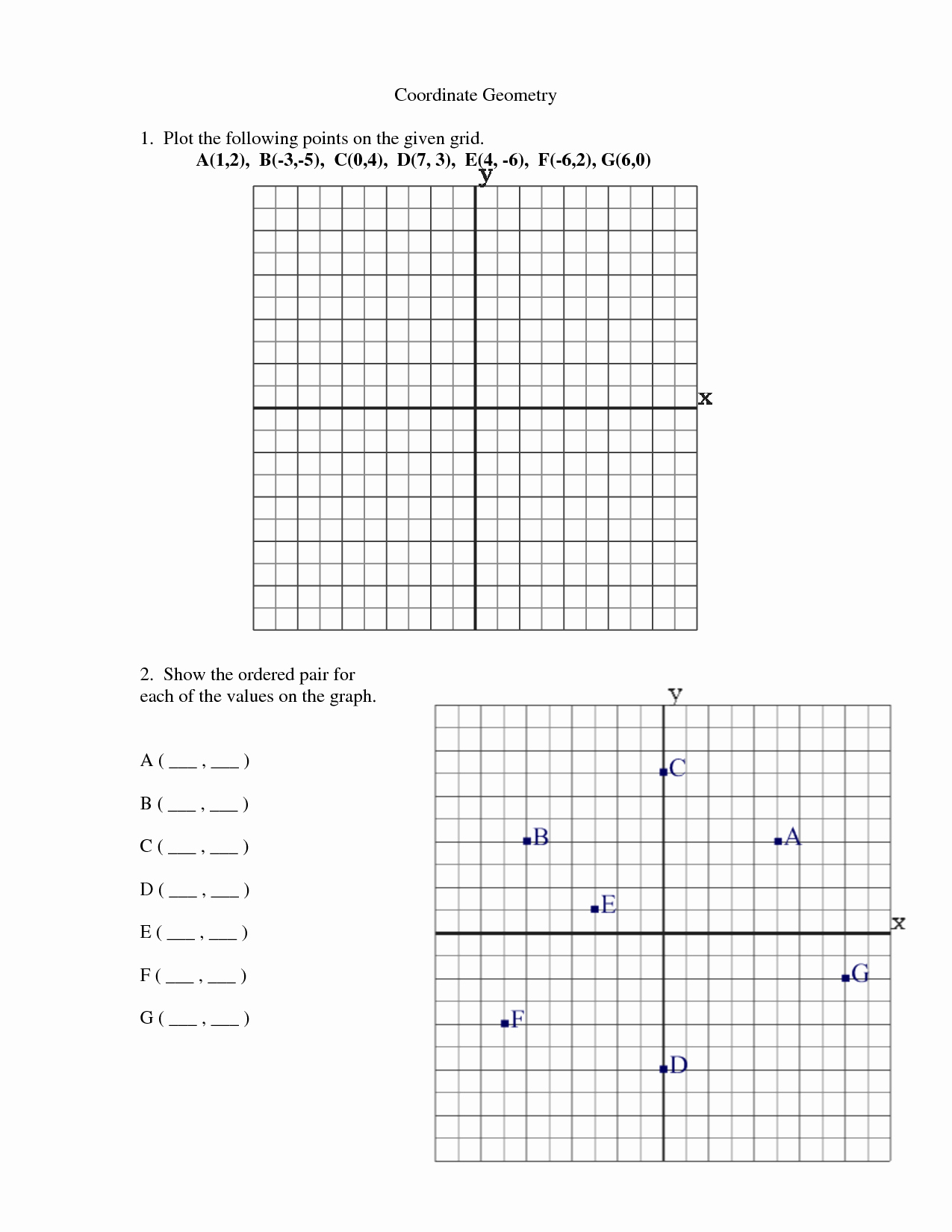 Free Coordinate Graphing Worksheets Awesome 9 Best Of Coordinate Plane Math Worksheets