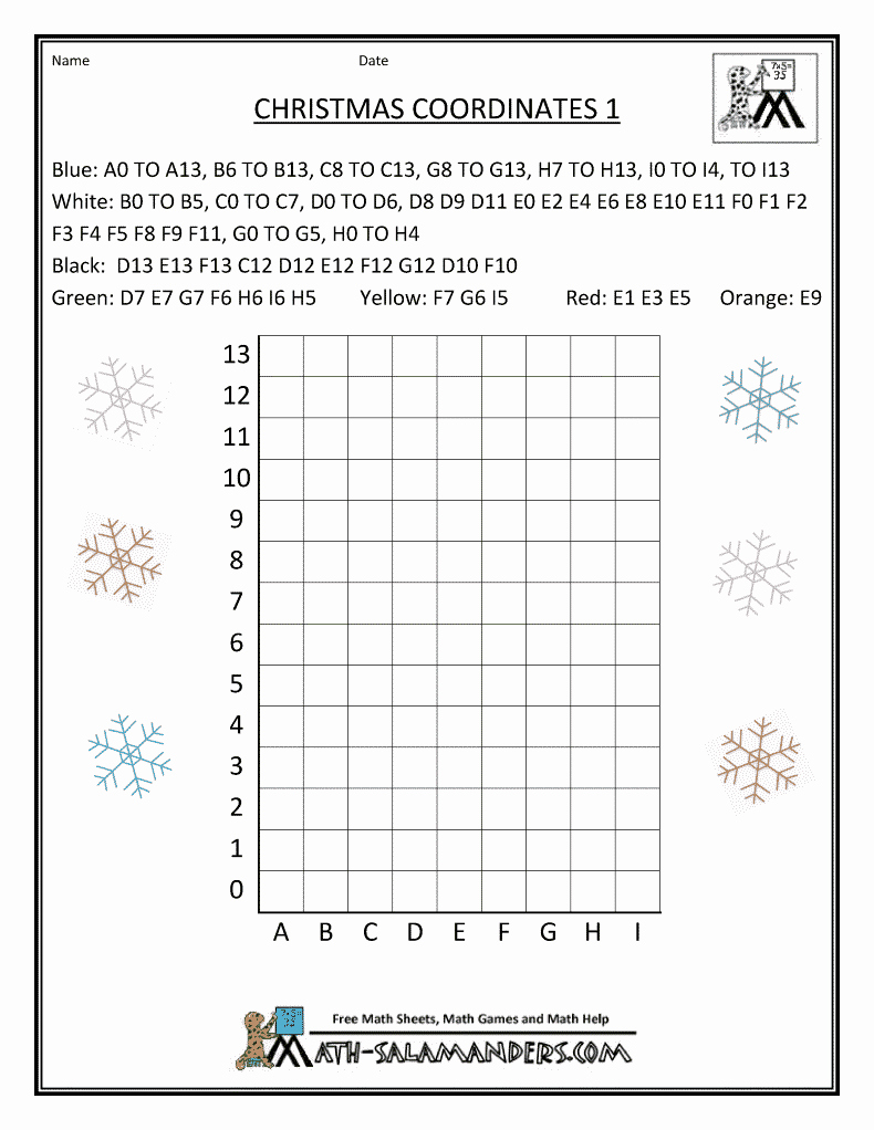 Free Coordinate Graphing Worksheets Luxury Free Printable Christmas Coordinate Graphing Worksheets