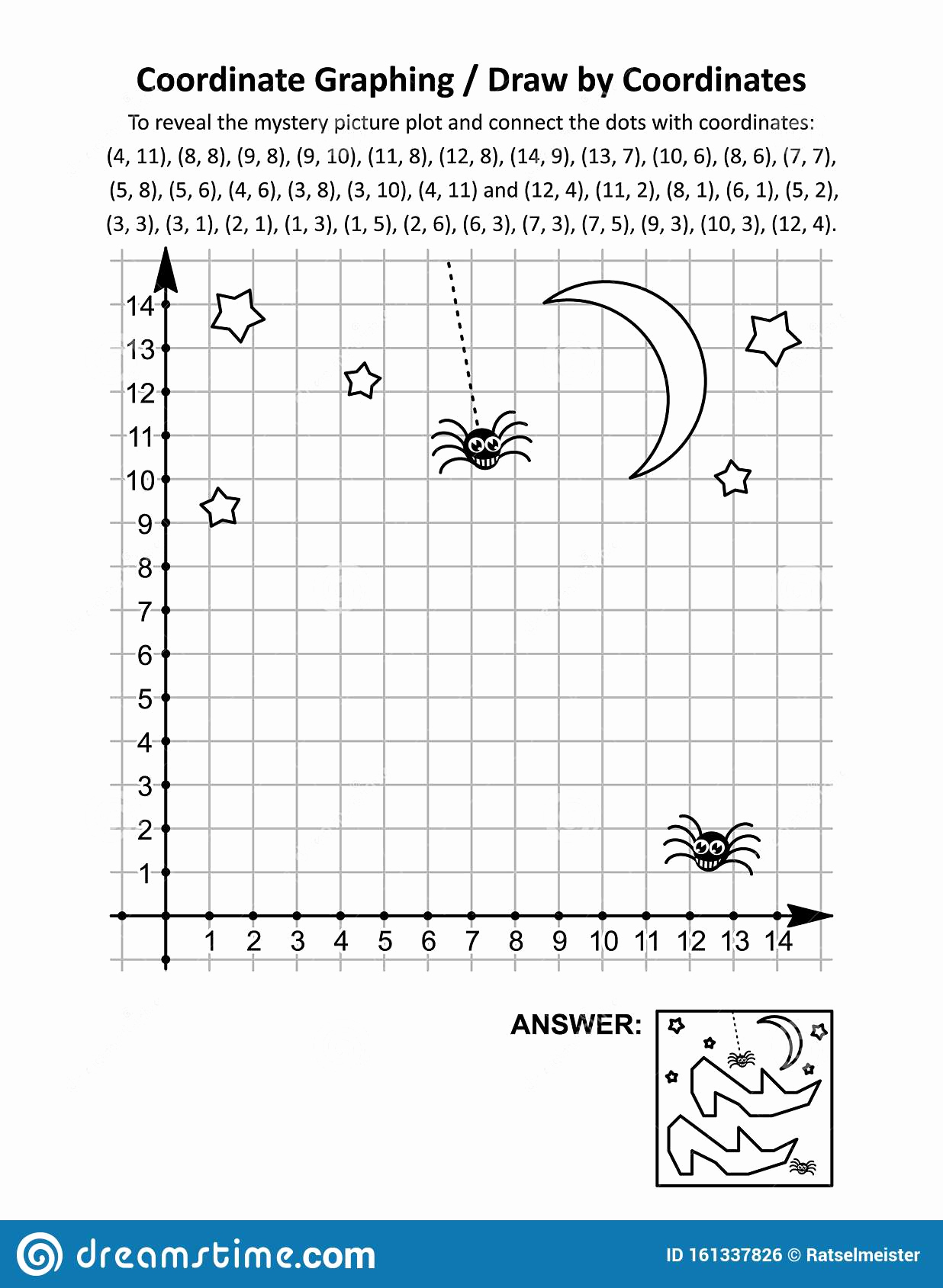 Free Coordinate Graphing Worksheets Unique Halloween Coordinate Graphing Worksheets