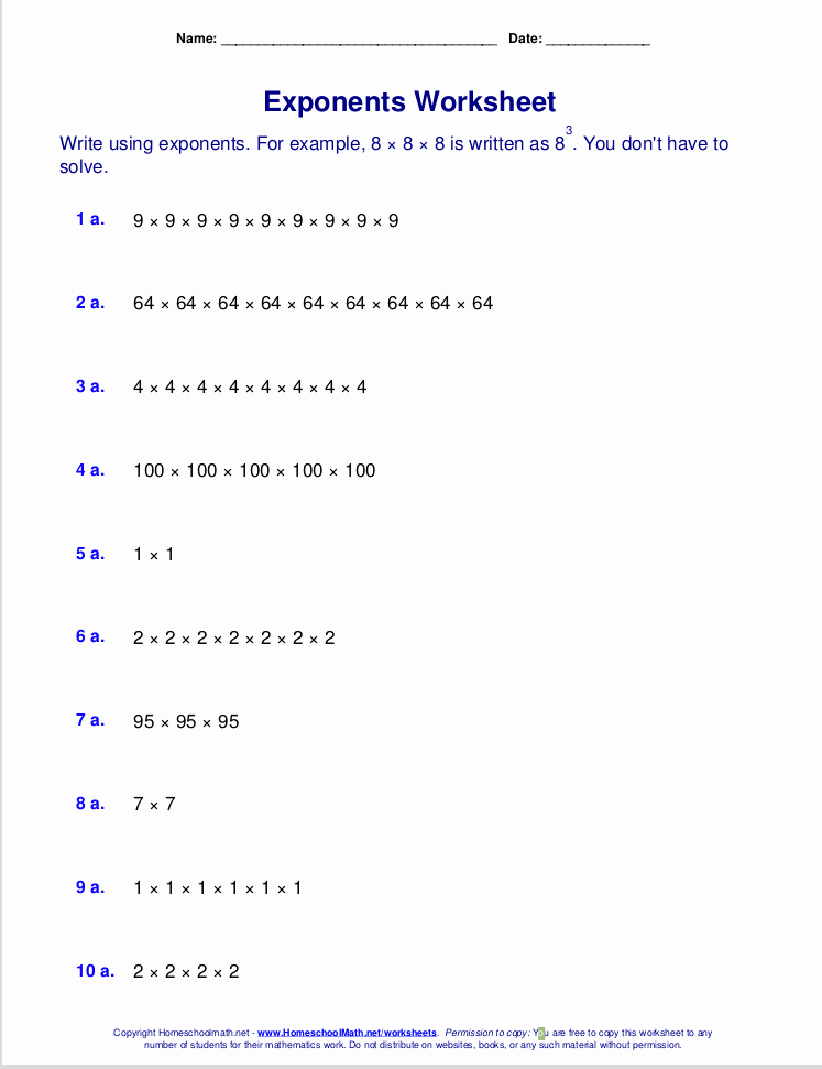 Free Exponent Worksheets Unique 33 solving Exponential Equations by Rewriting the Base