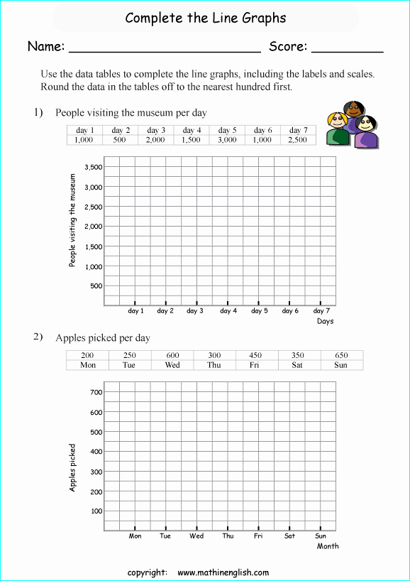 Free Line Graph Worksheets Inspirational Printable Primary Math Worksheet for Math Grades 1 to 6