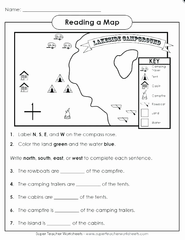 Free Map Skills Worksheets Awesome Free Map Skills Worksheets Map Skills Worksheets Map