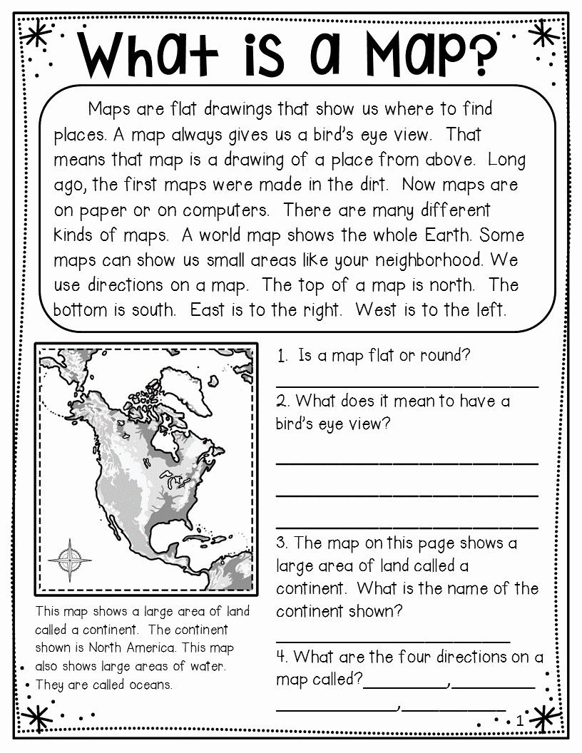 Free Map Skills Worksheets Elegant Map Skills Distance Learning