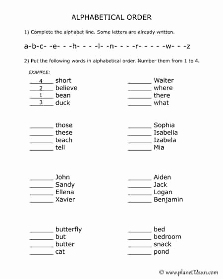 Free Printable Alphabetical order Worksheets Fresh Free Printables for Kids