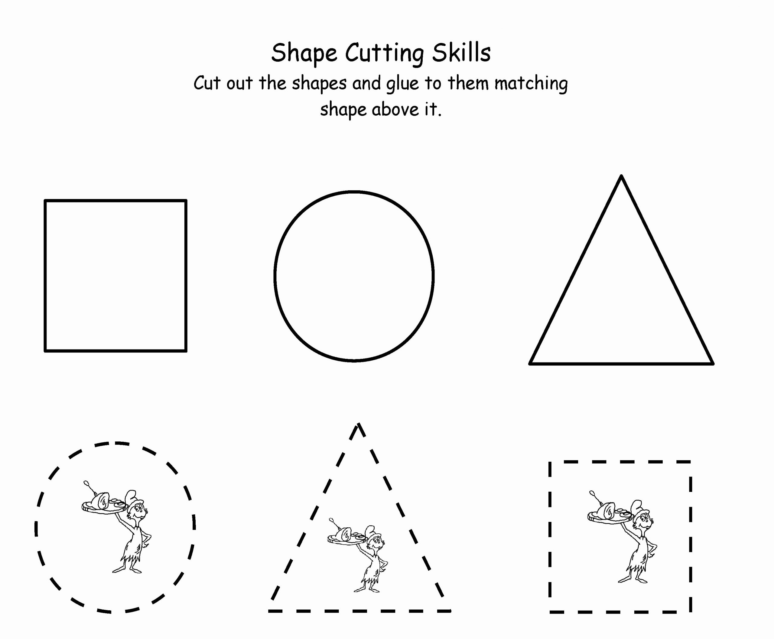 Free Printable Cutting Worksheets Elegant 7 Best Cutting Shapes Printables Kindergarten Printablee