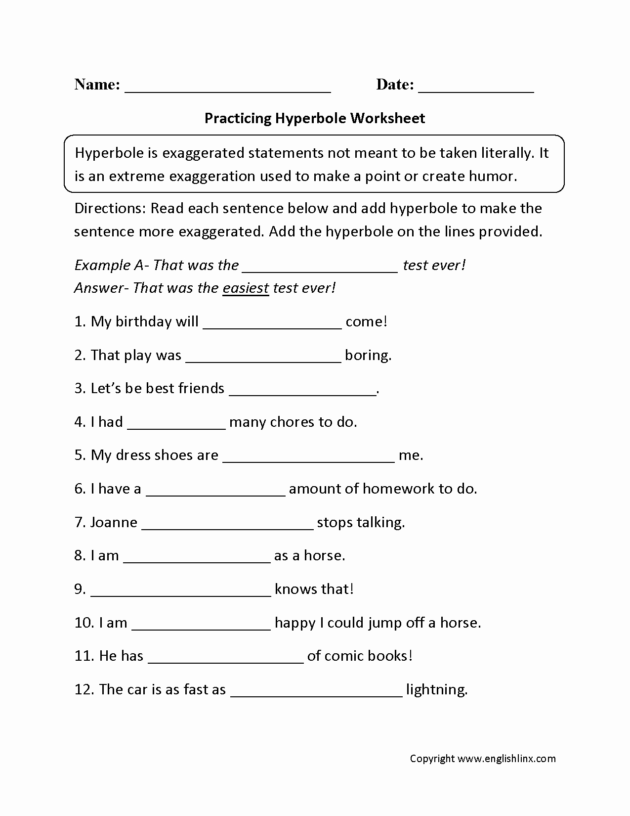 Free Printable Figurative Language Worksheets Awesome Figurative Language Worksheet 3 Worksheet