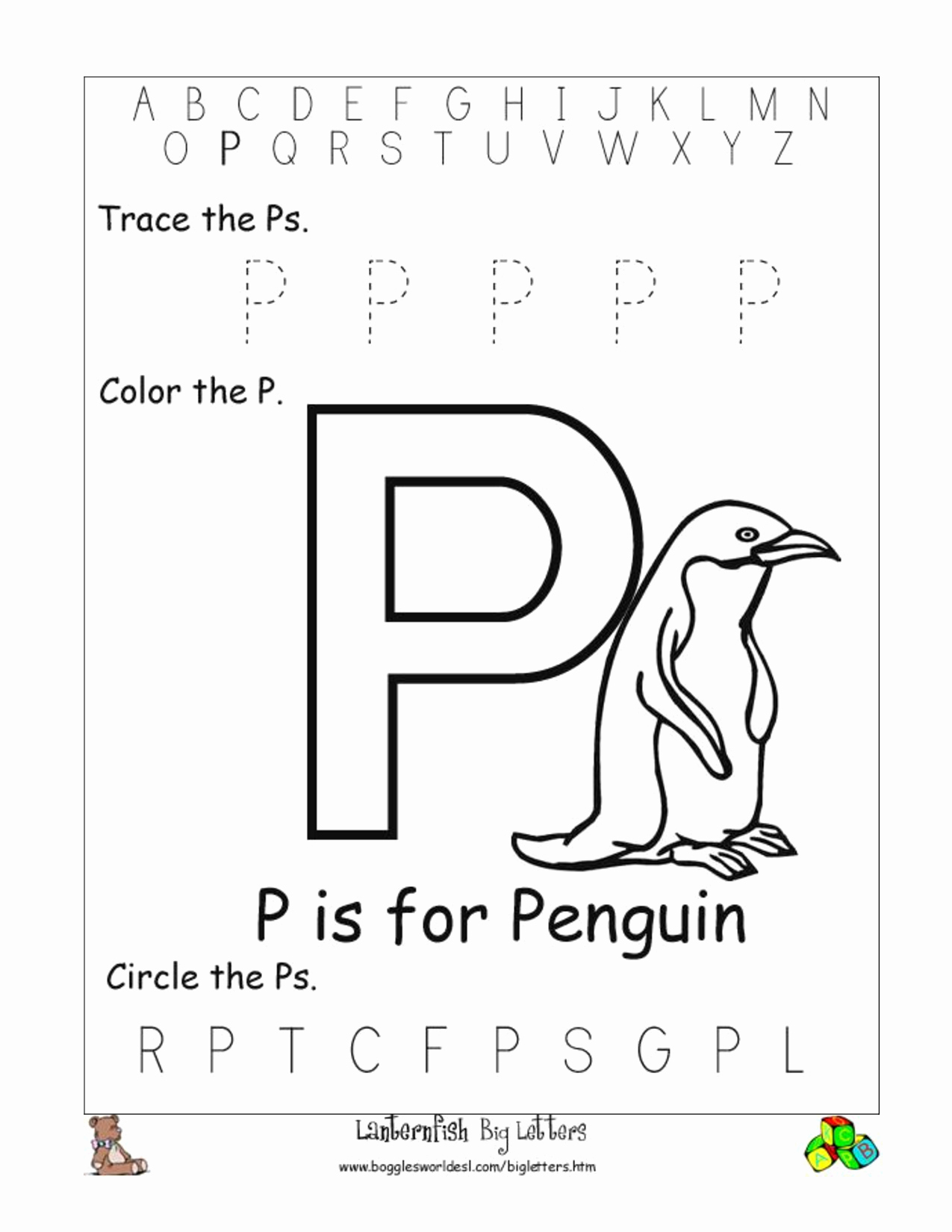 Free Printable Letter P Worksheets Best Of 10 Best Of Preschool Color by Letter Worksheets