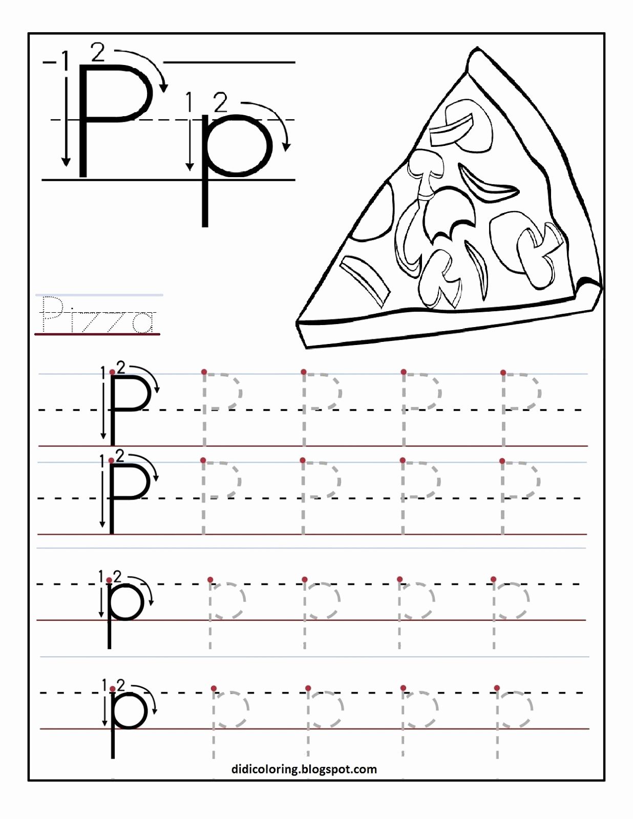 Free Printable Letter P Worksheets Luxury Free Printable Worksheet Letter P for Your Child to Learn