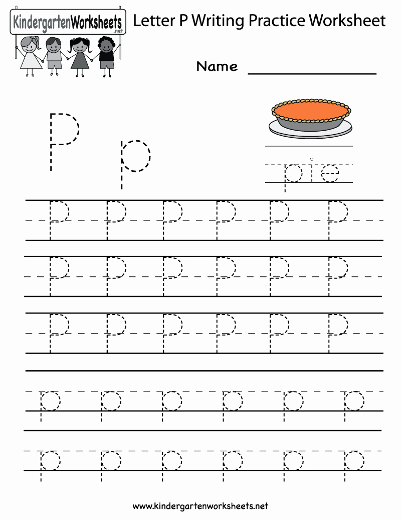 Free Printable Letter P Worksheets Unique Kindergarten Letter P Writing Practice Worksheet Printable