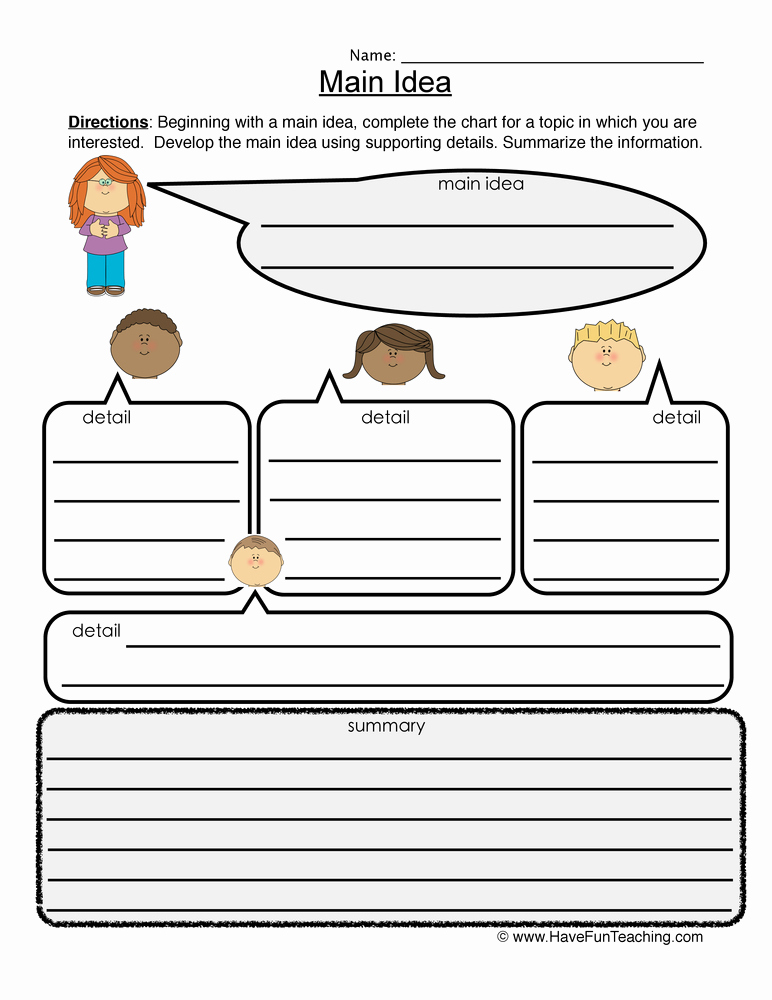 Free Printable Main Idea Worksheets Awesome 34 Summary and Main Idea Worksheet 1 Worksheet Resource