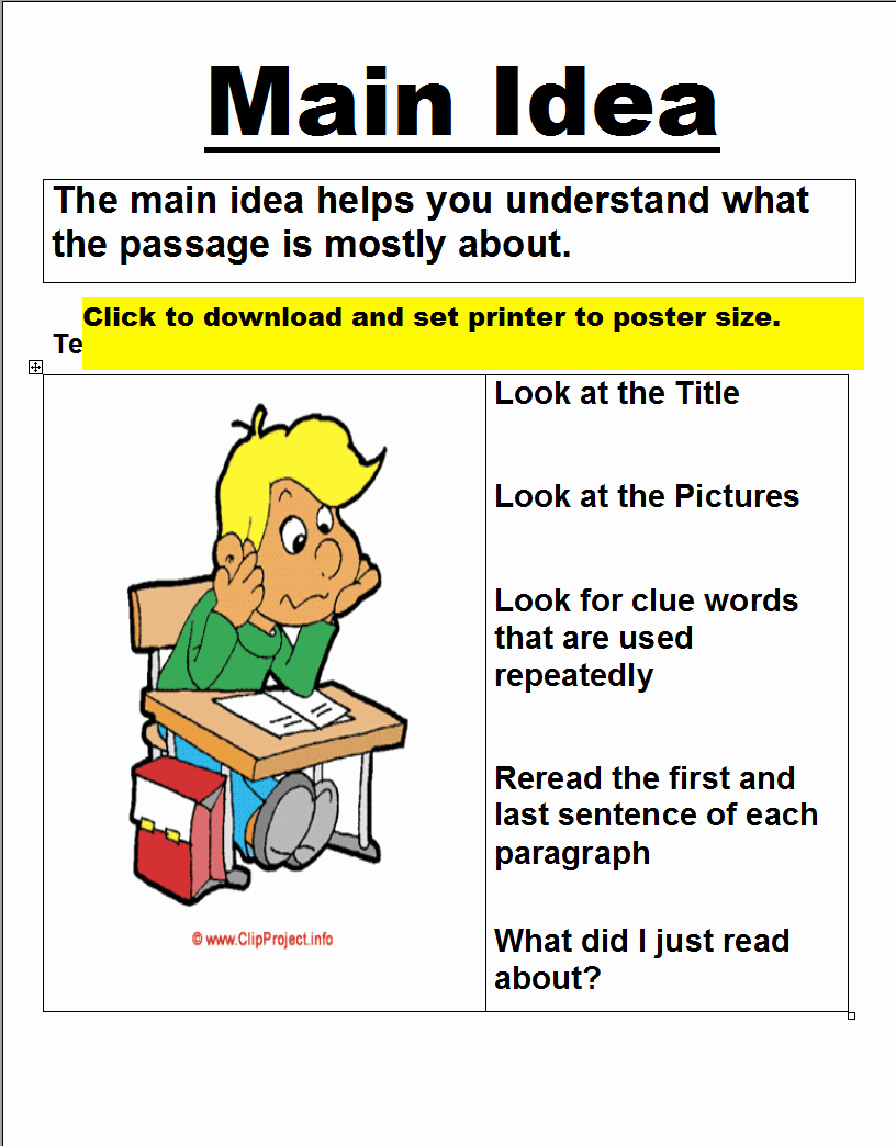 Free Printable Main Idea Worksheets Best Of Main Idea Worksheets Printable