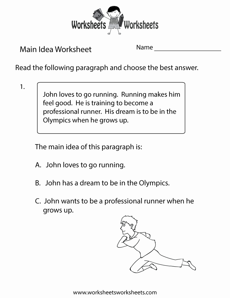 Free Printable Main Idea Worksheets Elegant Main Idea Practice Worksheet Free Printable Educational