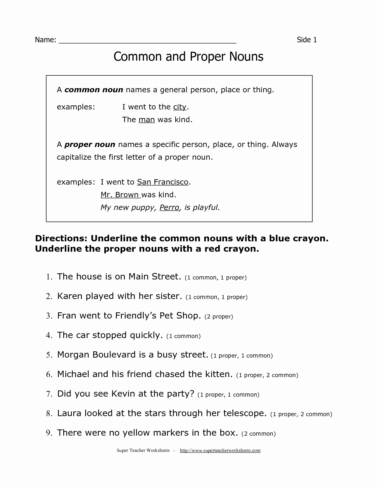 Free Proper Noun Worksheets Fresh 16 Best Of Free Mon Noun Printable Worksheets