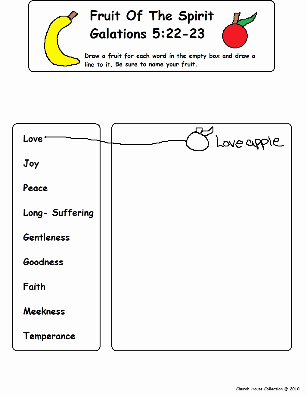Fruits Of the Spirit Worksheets Best Of Fruit Of the Spirit Sunday School Lesson