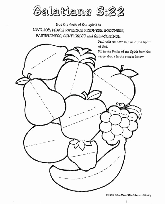 Fruits Of the Spirit Worksheets Luxury Fruit Of the Spirit Lessons for Kids