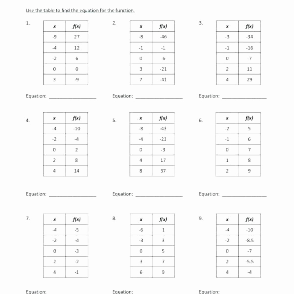 Function Table Worksheet Answer Key Unique 25 Function Table Worksheet Answer Key