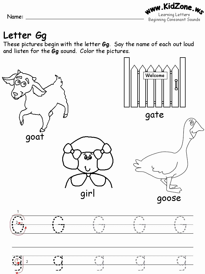 G Worksheets for Preschool Fresh 15 Exciting Letter G Worksheets for Kids