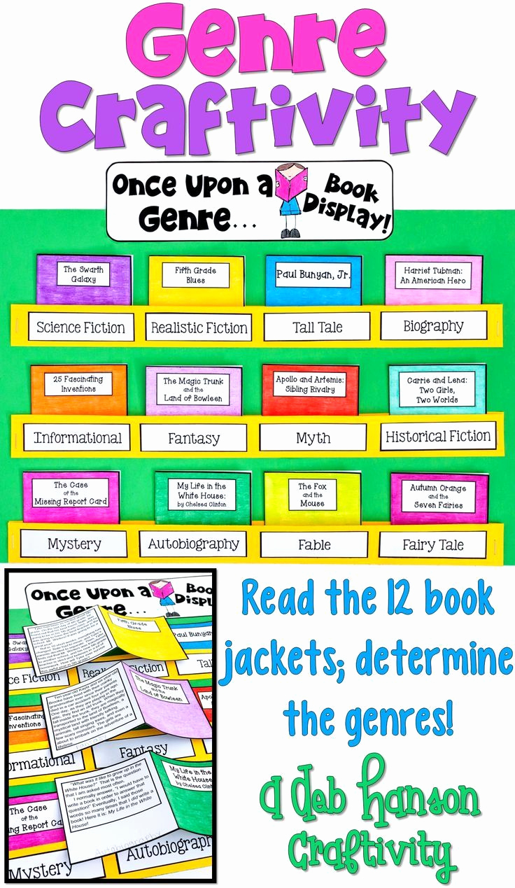 Genre Worksheets 4th Grade Best Of Genre Craftivity