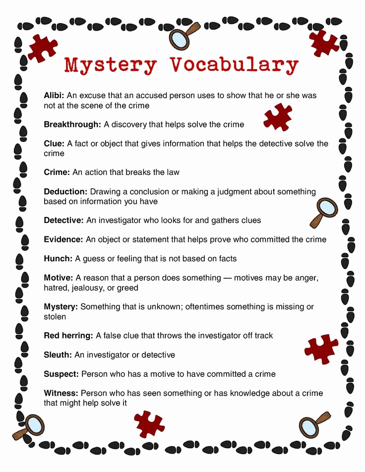 Genre Worksheets 4th Grade Fresh Investigating the Mystery Genre