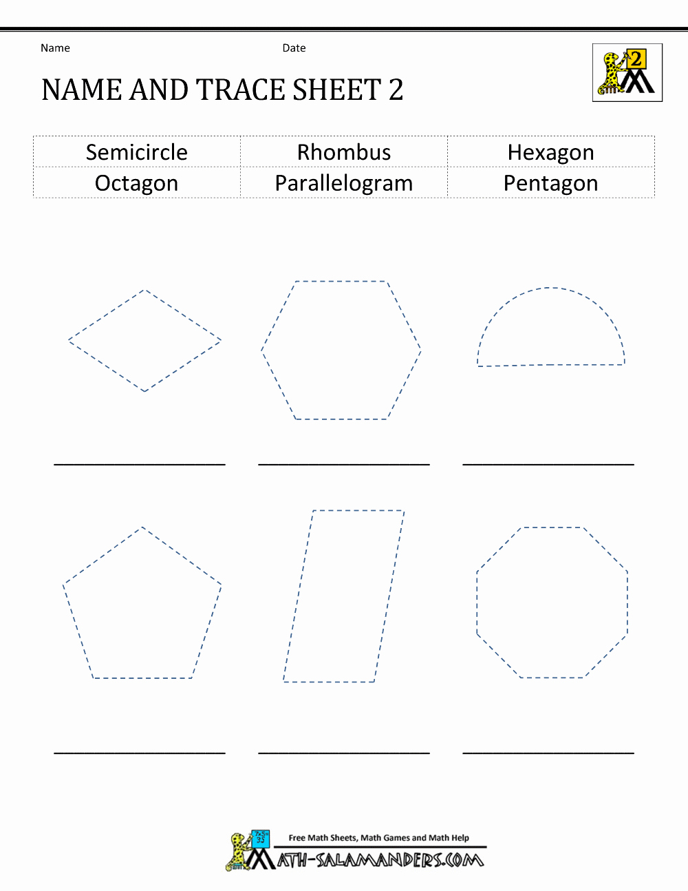 Geometry Worksheet 2nd Grade Fresh 2d Shapes Worksheets 2nd Grade