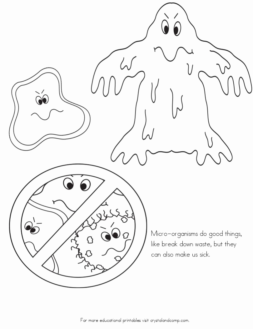 Germs Worksheets for Kindergarten Best Of No More Spreading Germs Coloring Pages for Kids