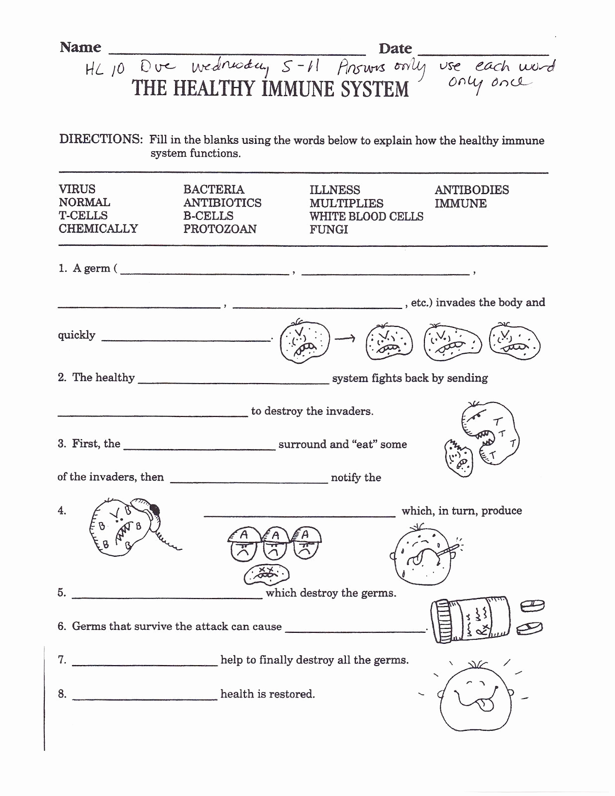 Germs Worksheets for Kindergarten Luxury Legalrecent Germ Worksheets Dengan Gambar