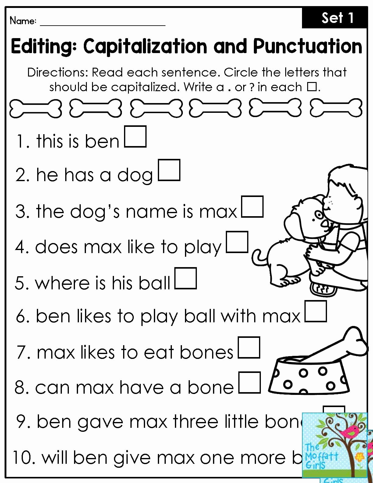 Grammar Worksheet For First Graders