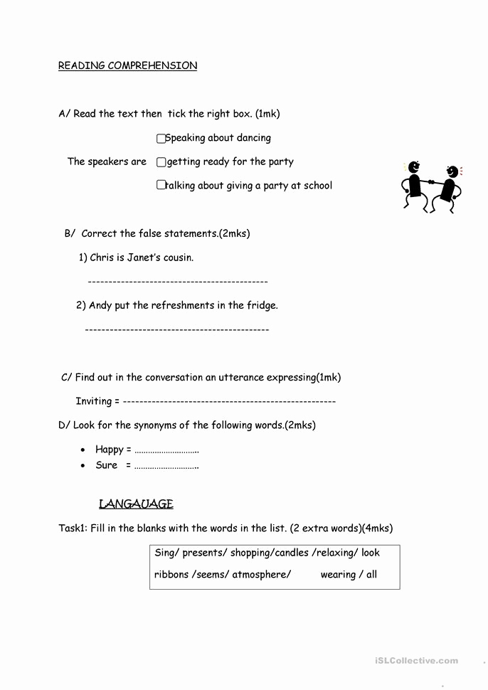 Grammar Worksheets for 8th Graders Lovely 8th Grade Listening Test Worksheet Free Esl Printable