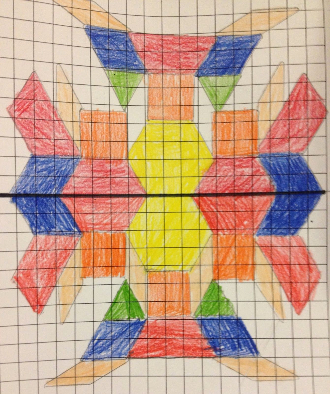 Graph Paper Art Worksheets Luxury the 4th Grade May Niacs Symmetrical Creations
