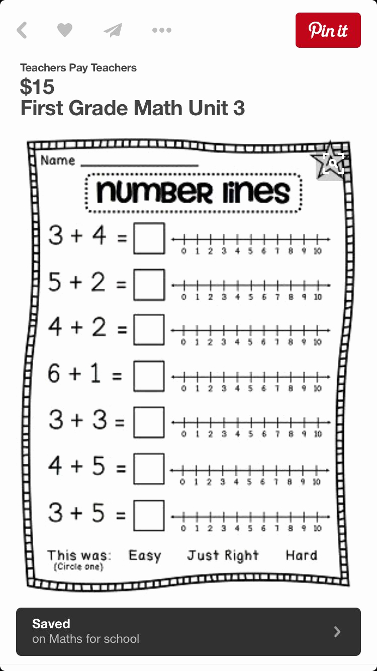 Graphing Worksheets for First Grade Inspirational Number Line Addition Worksheets 1st Grade