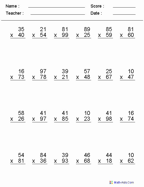 Hard Multiplication Worksheets Lovely 14 Best Of Hard Multiplication Worksheets 100