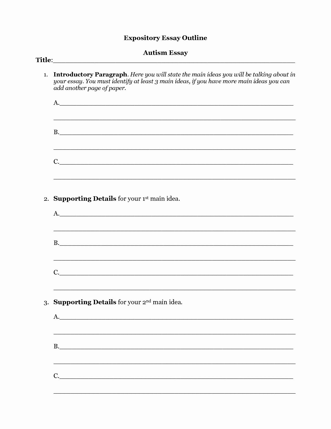 High School Essay Writing Worksheets Luxury 16 Best Of Research Paper Outline Worksheet Mla
